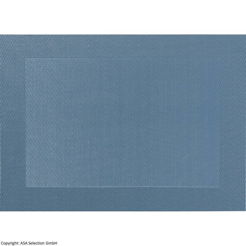 ASA - Tischset - Gewebter Rand - Bluestone