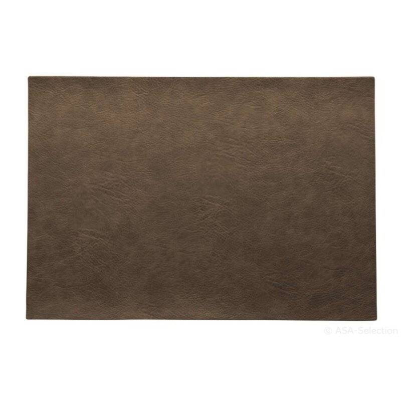 ASA - Tischset - Lederoptik - Nougat - 46 cm x 33 cm