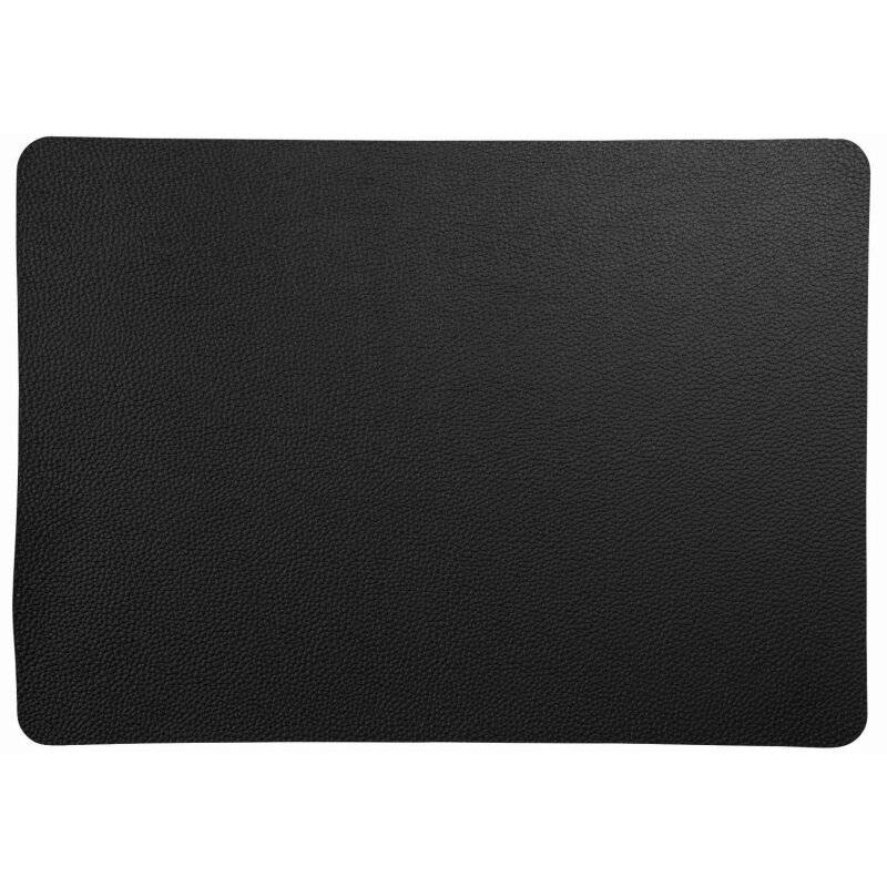 ASA - Tischset - Lederoptik Schwarz - Leather Optic Rough