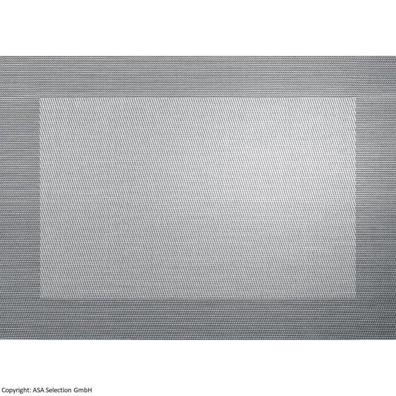 ASA - Tischset - PVC - Silber/Schwarz Metallic