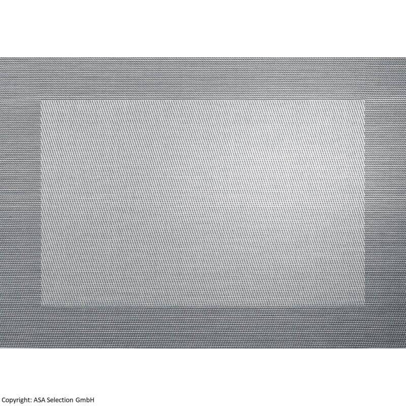 ASA - Tischset - PVC - Silber/Schwarz Metallic