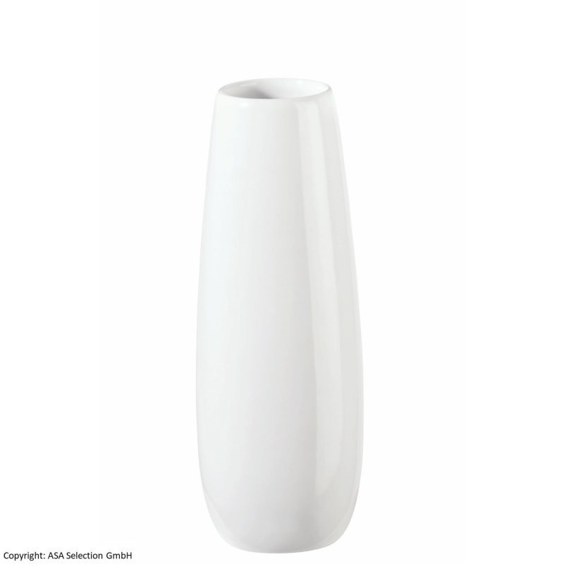 ASA - Vase - Ease Gloss - weiß-glzd. - 18 x 4,5 cm