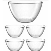 ATTIVO 5-tlg. Schalenset Transparent Glas
