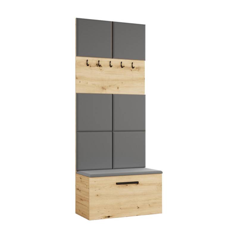 AX Living GARDEROBENSCHRANK Hellbraun