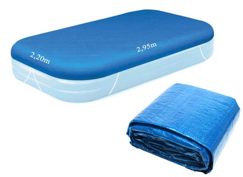 Abdeckplane BESTWAY für Pool 262 cm x 175 cm Rechteckig blau