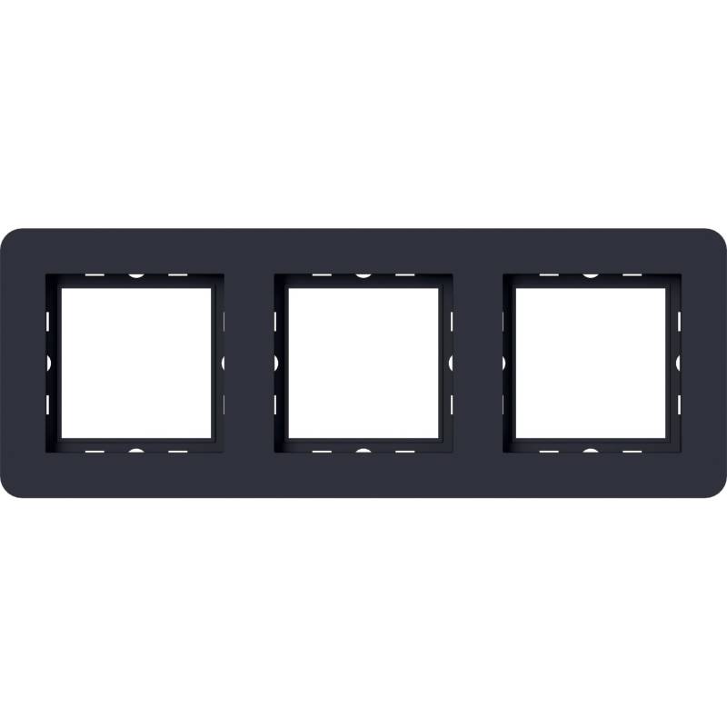 Elektromaterial Abdeckrahmen Leonie 3-fach Schwarz Elektromaterial Abdeckrahmen Leonie 3-fach Schwarz von Elektromaterial