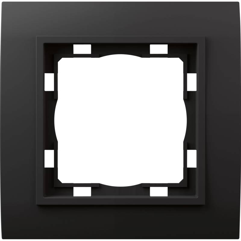 Elektromaterial Abdeckrahmen Vilma 1-fach Schwarz Elektromaterial Abdeckrahmen Vilma 1-fach Schwarz von Elektromaterial