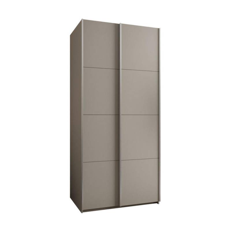 Abiks Möbel SCHWEBETÜRENSCHRANK Kaschmir, Kaschmir, Silber