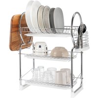 Abtropfgestell mit drei Ebenen E-8177 Silber