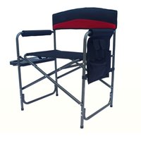 Aga Campingstuhl mit Tisch & Seitentasche Rot / Schwarz – Faltbarer Regiestuhl mit Armlehnen, Aluminiumgestell, bis 100 kg, für Outdoor, Angeln & Aga Campingstuhl mit Tisch & Seitentasche Rot / Schwarz – Faltbarer Regiestuhl mit Armlehnen, Aluminiumgestell, bis 100 kg, für Outdoor, Angeln & von LINDER EXCLUSIV