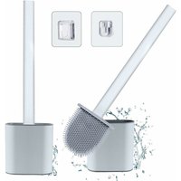 Ahlsen Toilettenbürste mit Zauberspruch (2er-Pack) – Silikon-Toilettenbürste mit langem, rutschfestem Kunststoffgriff und schnell trocknendem von ALWAYSH