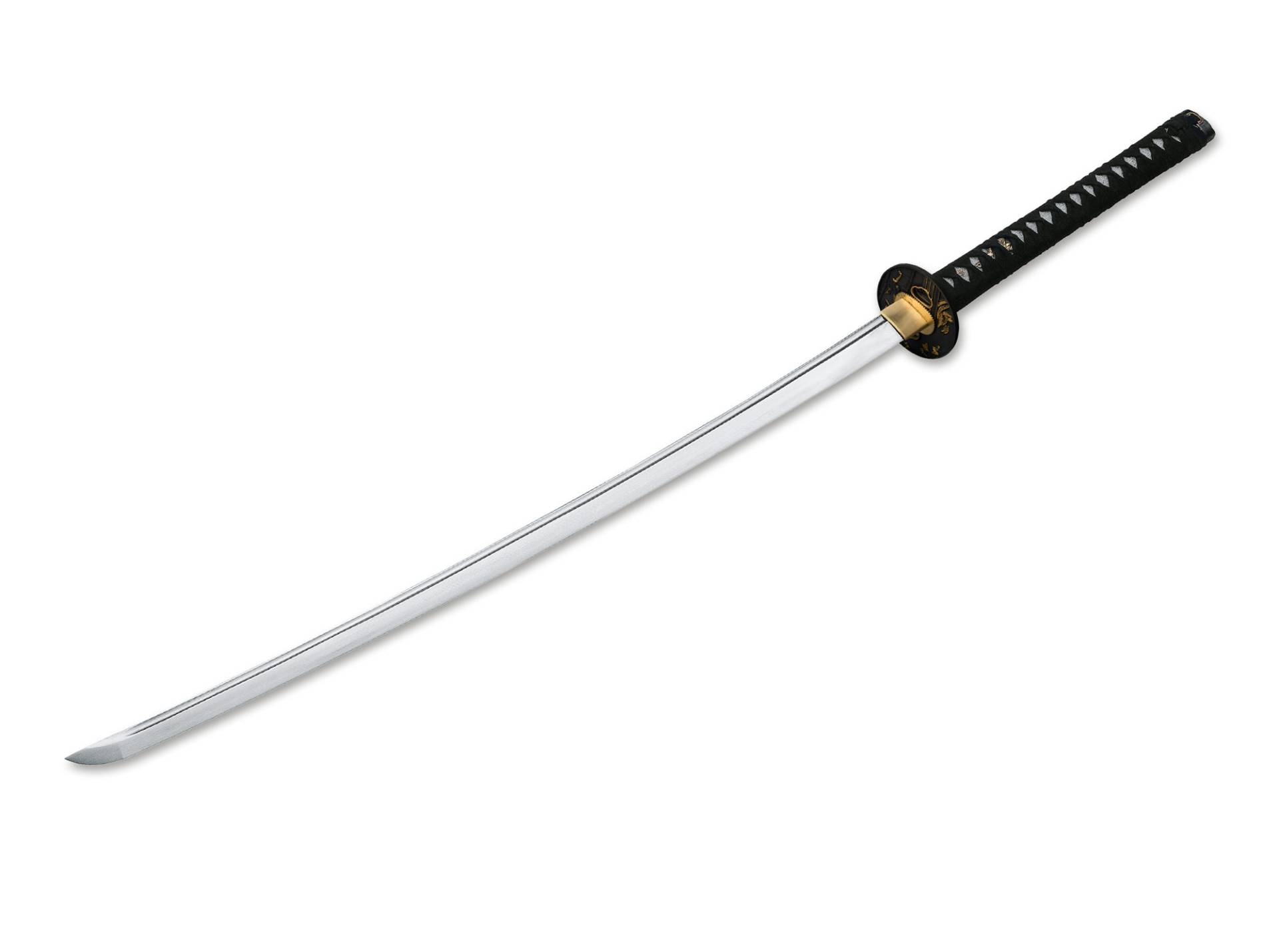 Akito scharfes Samuraischwert mit Hamon für Schnittest geeignet von Magnum