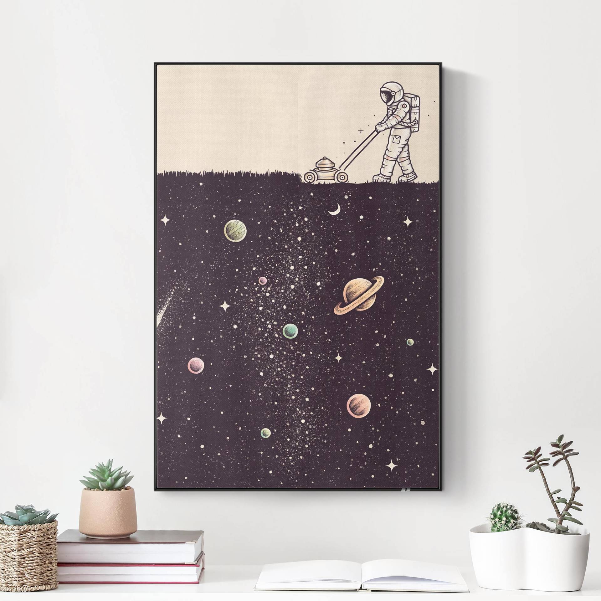 Akustik-Wechselbild Kosmischer Rasen