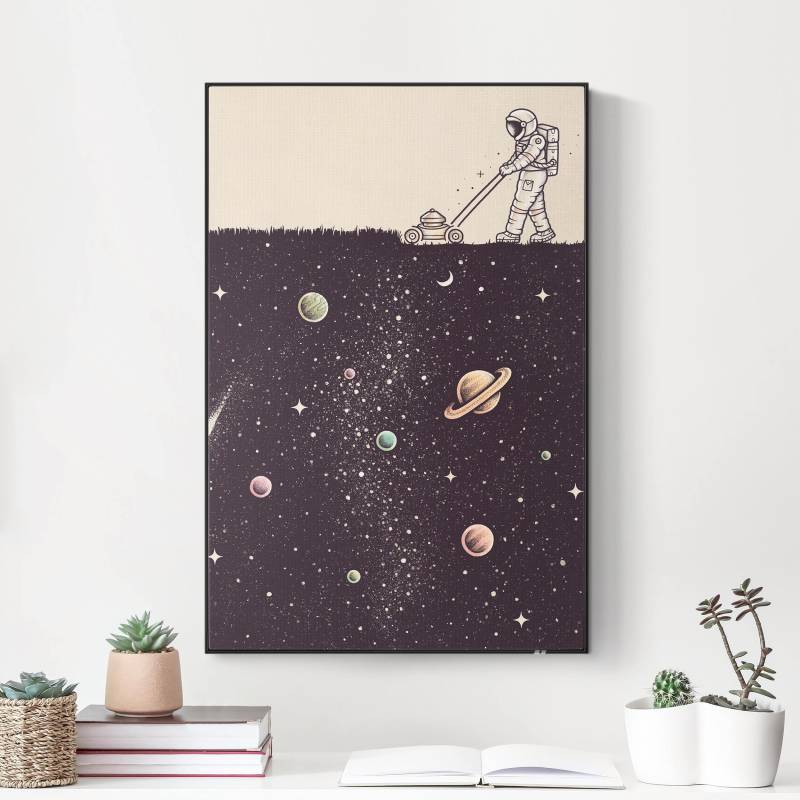 Akustik-Wechselbild Kosmischer Rasen