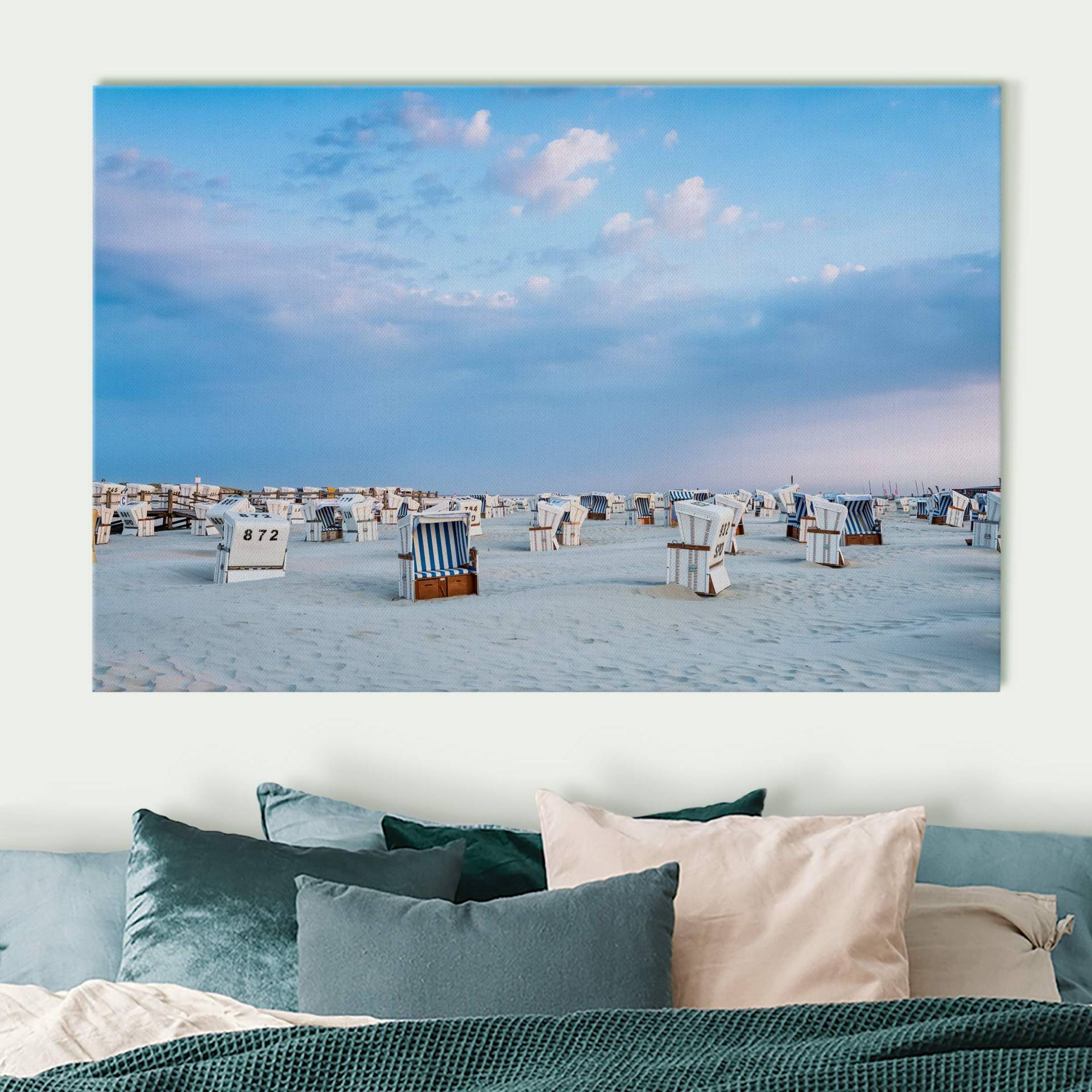Akustikbild Strandkörbe an der Nordsee