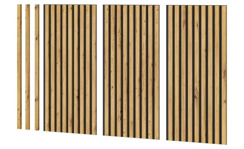 Akustikpaneel 3er Set  Silence ¦ holzfarben ¦ Maße (cm): B: 40 H: 80 T: 2.0 Accessoires > Dekoartikel - Höffner