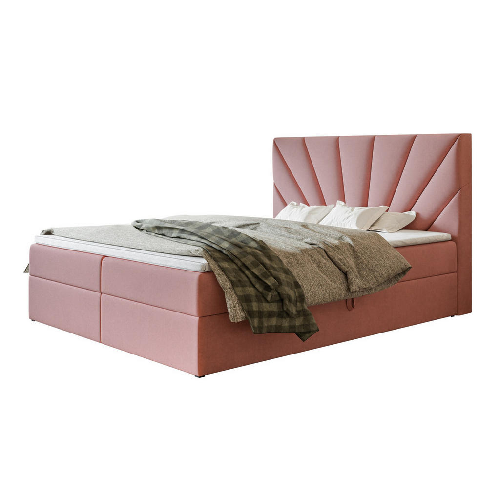 Alpi-Möbel Boxbett, Rosa, Textil, H3, Höhe ca. 19 cm, 120x200 cm, Oeko-Tex® Standard 100, Schlafzimmer, Betten, Boxspringbetten Alpi-Möbel Boxbett, Rosa, Textil, H3, Höhe ca. 19 cm, 120x200 cm, Oeko-Tex® Standard 100, Schlafzimmer, Betten, Boxspringbetten von Alpi-Möbel