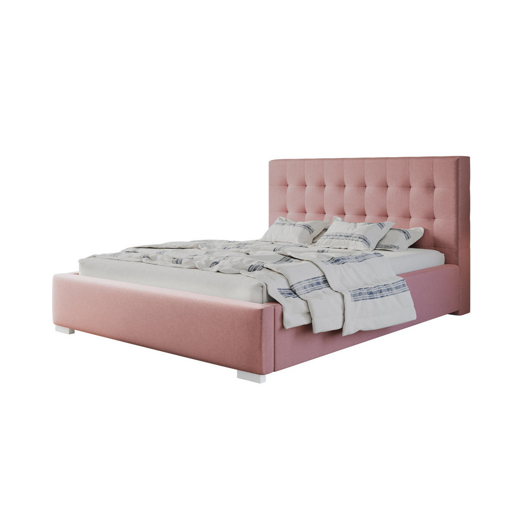 Alpi-Möbel Polsterbett, Rosa, Textil, 180x200 cm, Oeko-Tex® Standard 100, Schlafzimmer, Betten, Polsterbetten von Alpi-Möbel
