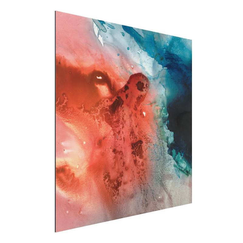 Alu-Dibond Outdoor Bild Farbige Wasserspiele