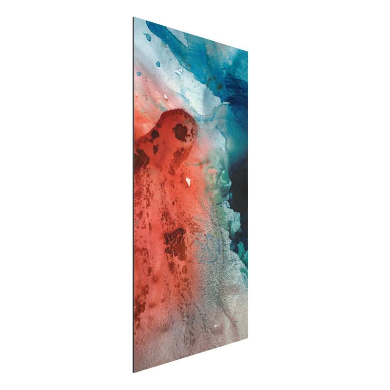 Alu-Dibond Outdoor Bild Farbige Wasserspiele
