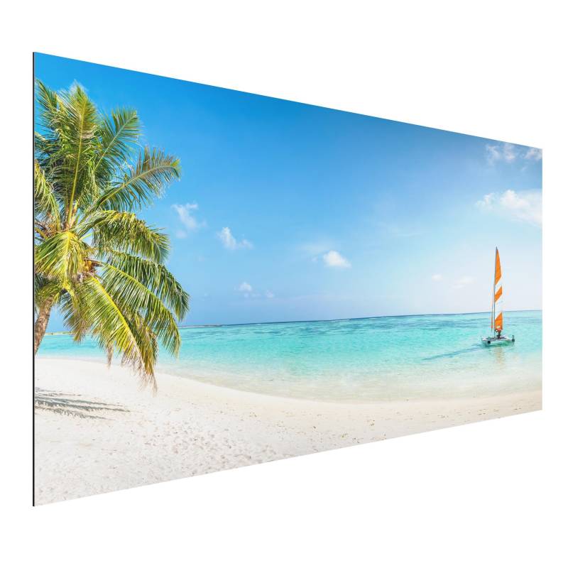 Alu-Dibond Outdoor Bild Katamaran auf dem Indischen Ozean
