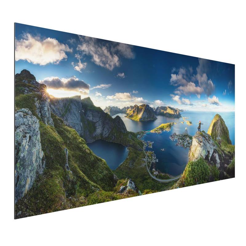 Alu-Dibond Natur & Landschaft Fjordblick in Reinebringen