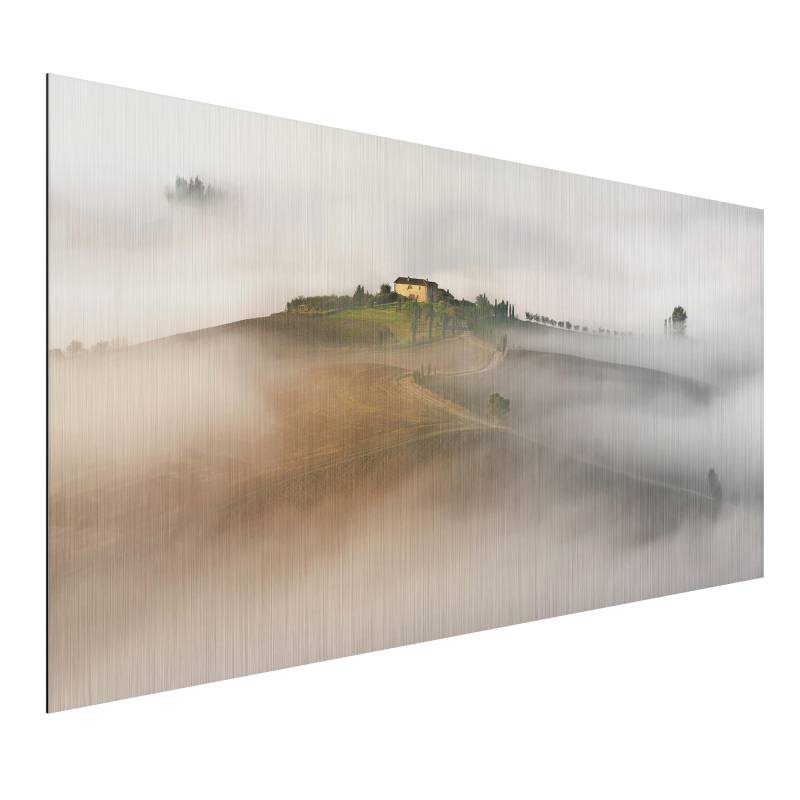 Alu-Dibond Natur & Landschaft Morgennebel in der Toskana