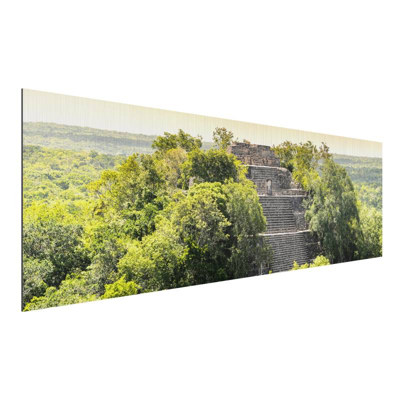 Alu-Dibond Natur & Landschaft Pyramide von Calakmul