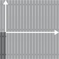 Alu-Zaun Squadra Anthrazit auf Maß 20-200x91-200cm