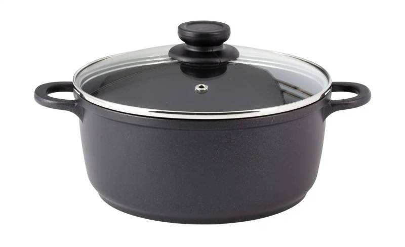 KHG Alugusstopf 20 cm   ¦ schwarz ¦ Aluminium-Guss ¦ Maße (cm): H: 9  Ø: 20.0 Töpfe & Pfannen & Zubehör > Töpfe - Möbel Kraft