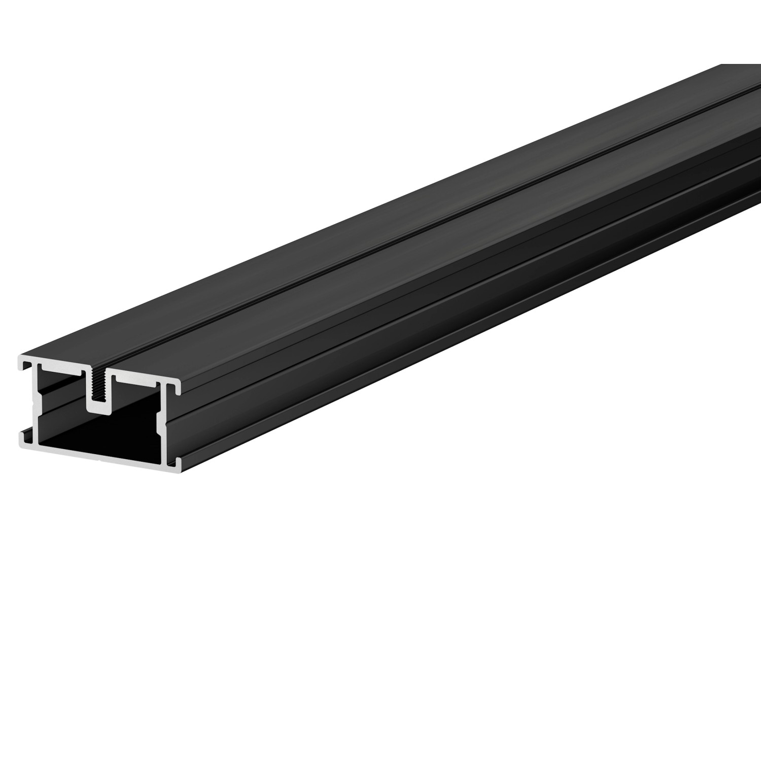 Aluprofil 45 mm x 23 mm x 4 m Schwarz