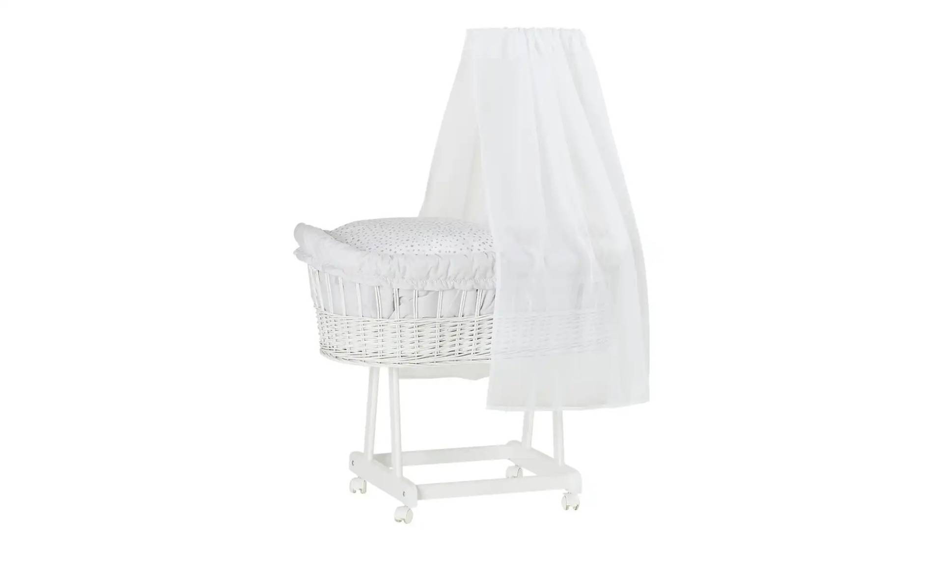 Alvi Stubenwagen-Set   ¦ weiß ¦ Maße (cm): B: 66,5 H: 76 Baby > Babymöbel > Babybetten - Möbel Kraft