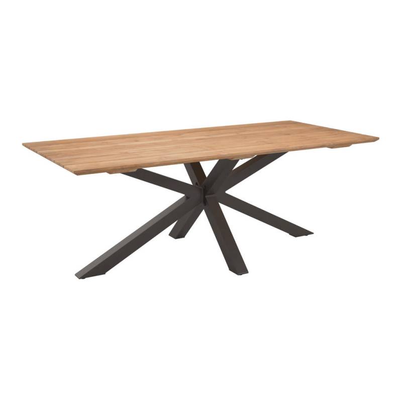 Amatio GARTENTISCH Dunkelgrau, Teak