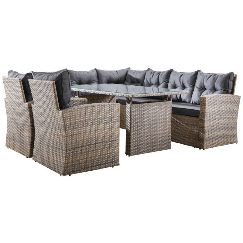 Ambia Garden DINING-LOUNGESET Grau, Dunkelgrau Ambia Garden DINING-LOUNGESET Grau, Dunkelgrau