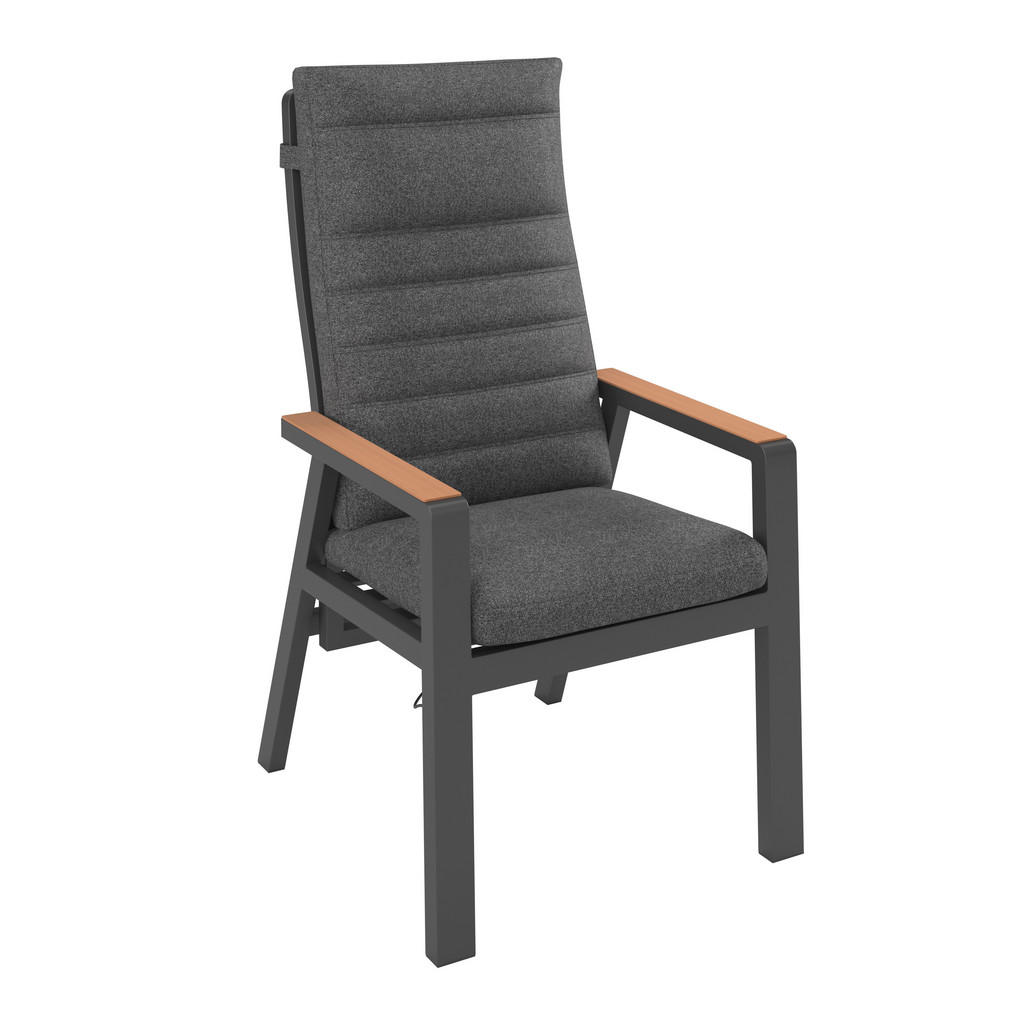 Ambia Garden GARTEN-RELAXSESSEL Natur, Dunkelgrau