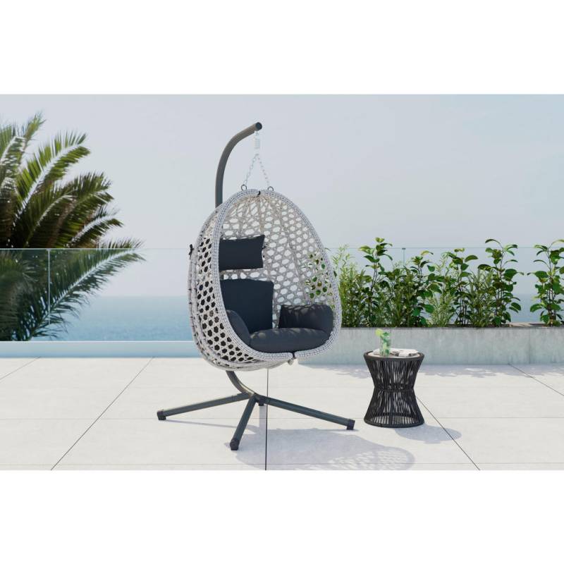 Ambia Garden HÄNGESESSEL Grau, Dunkelgrau