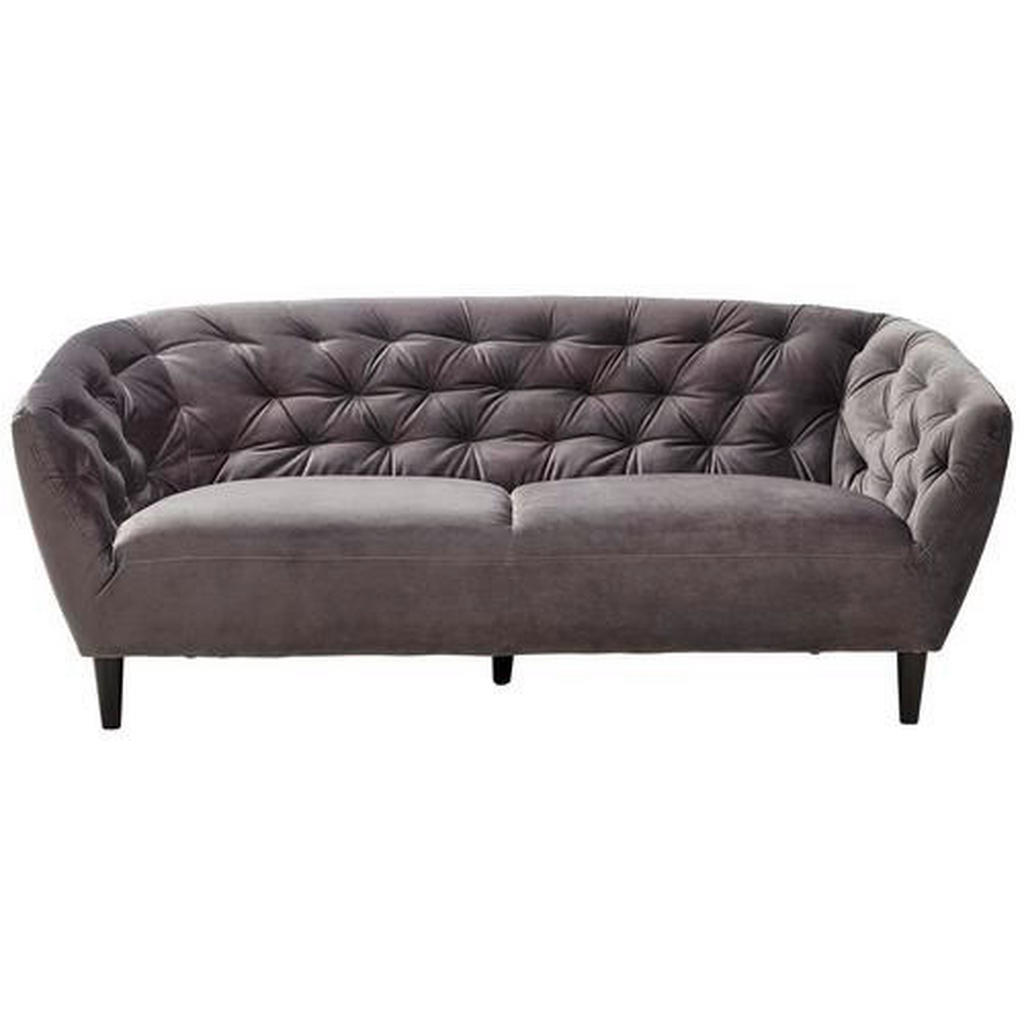 Ambia Home CHESTERFIELD-SOFA Dunkelgrau