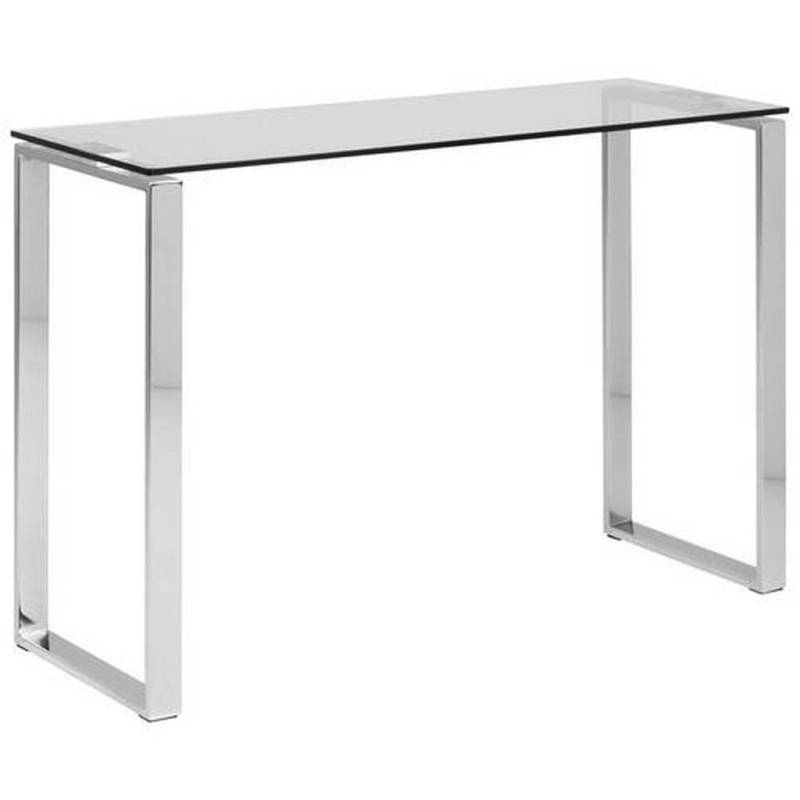 XXXL KONSOLENTISCH Klar, Chrom