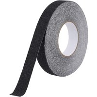 Anti-Rutsch-Klebeband für Treppen, Reibung, Schleifmittel für Sicherheit, Trittleiter, Innen, Außen, Hohe Traktion, 2,5 cm x 20 m, Schwarz