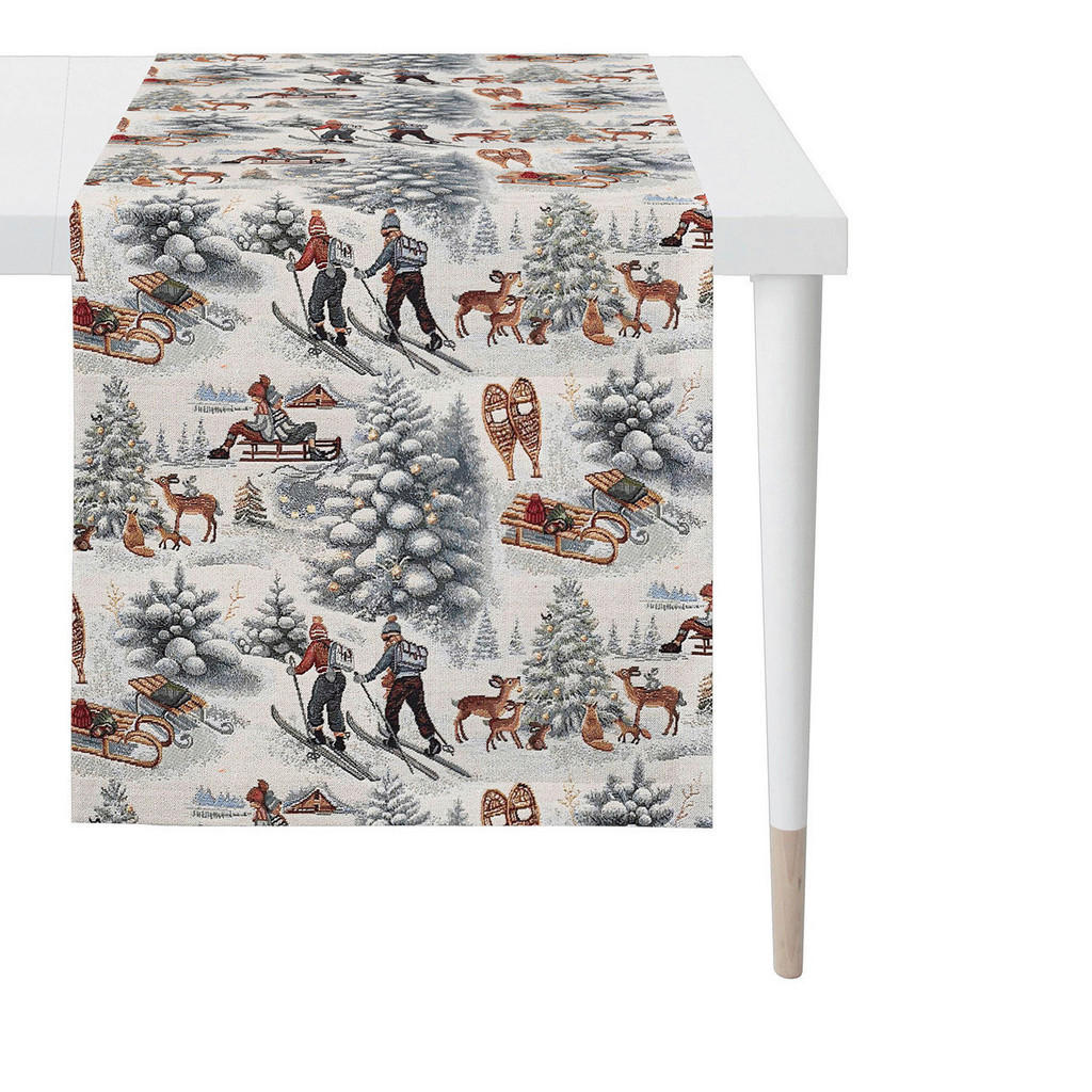 Apelt TISCHLÄUFER Braun, Hellgrau Apelt TISCHLÄUFER Braun, Hellgrau