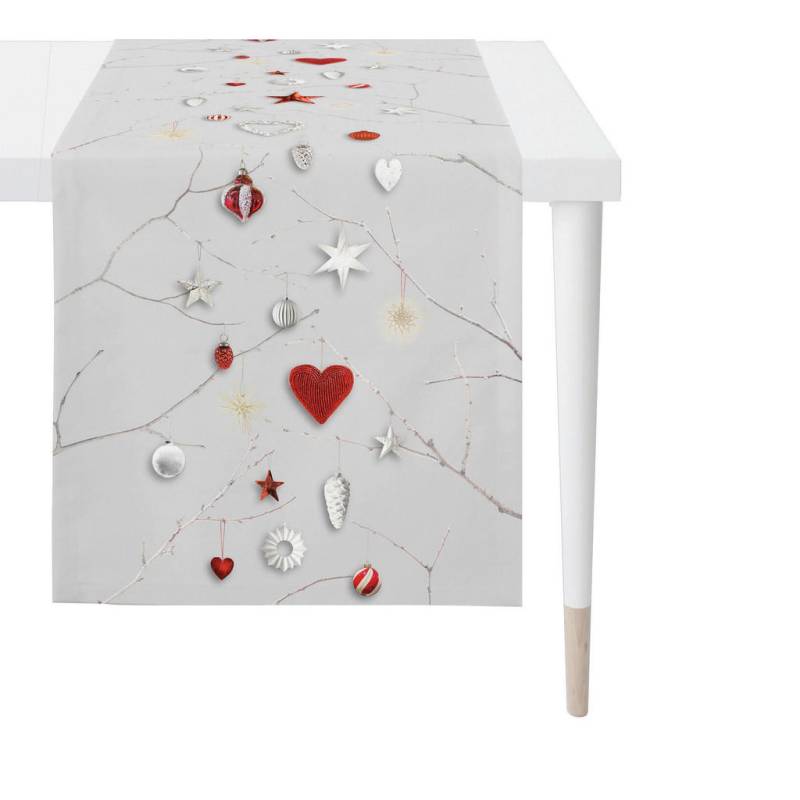 Apelt TISCHLÄUFER Rot, Hellgrau Apelt TISCHLÄUFER Rot, Hellgrau