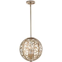 Arabesque Deckenleuchte Kugel Schirm Blattsilber Arabesque Deckenleuchte Kugel Schirm Blattsilber von ELSTEAD