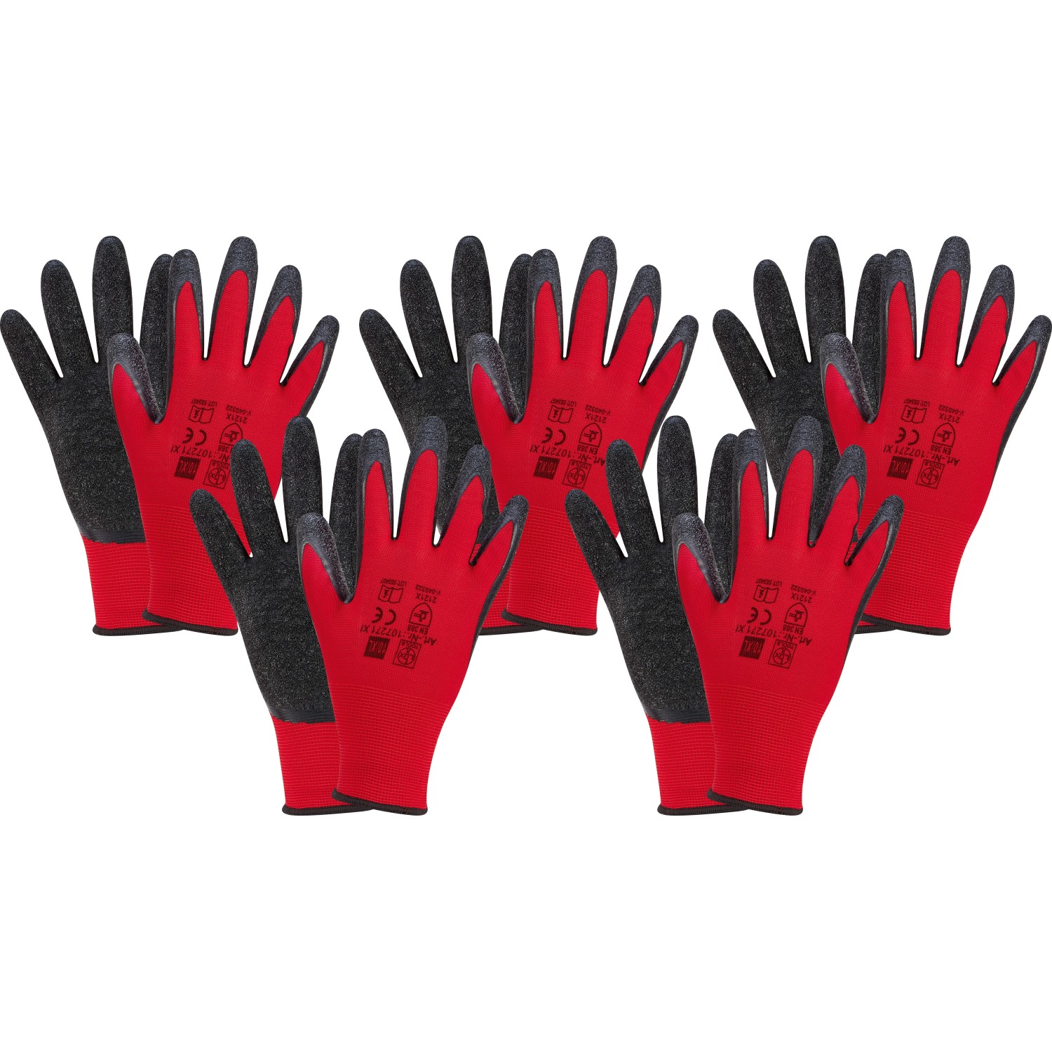Arbeitshandschuhe Latex Rot 5 Stck. Größe 8 Arbeitshandschuhe Latex Rot 5 Stck. Größe 8