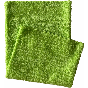 Arcora Microfasertuch ECO-LINE 2in1, fusselfrei, Formstabile Mikrofasertücher zur Reinigung und Desinfektion von Oberflächen, 1 Packung = 20 Stück, 30 x 30 cm, grün