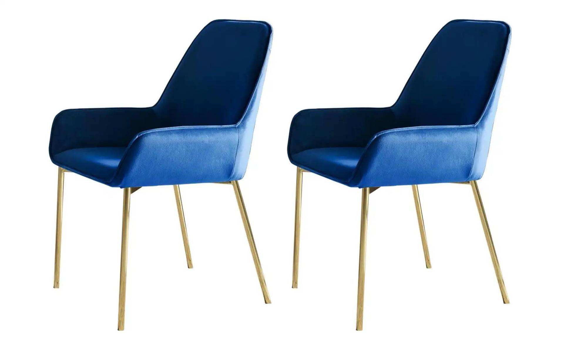 Armlehnstuhl 2er-Set   ¦ blau ¦ Maße (cm): B: 58 H: 89 Stühle > Polsterstühle - Höffner
