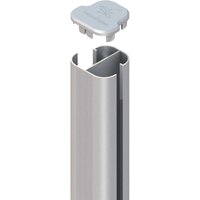 Art. 2367 SYSTEM Eckpfosten Basic zum Aufdübeln Silber 105cm