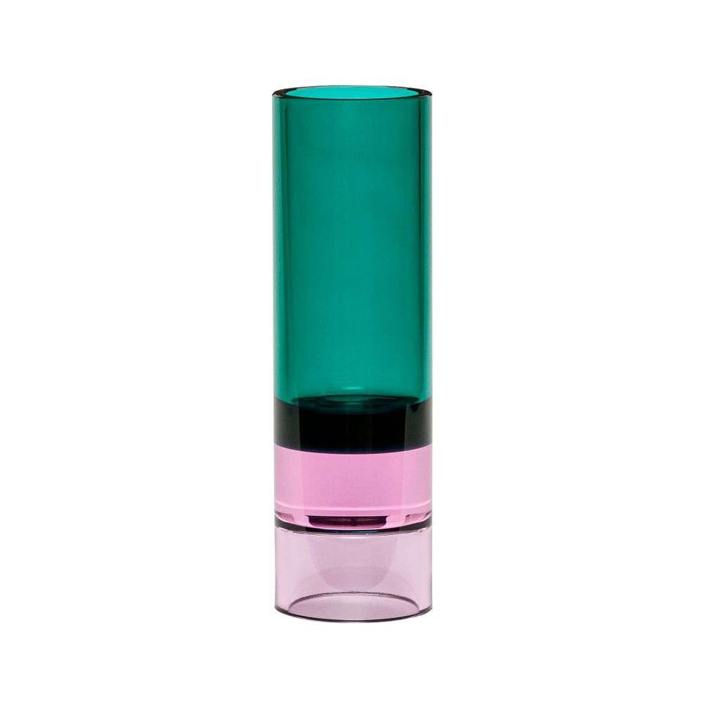 Hübsch - Astro Tealight Holder/Vase Green/Pink von Hübsch