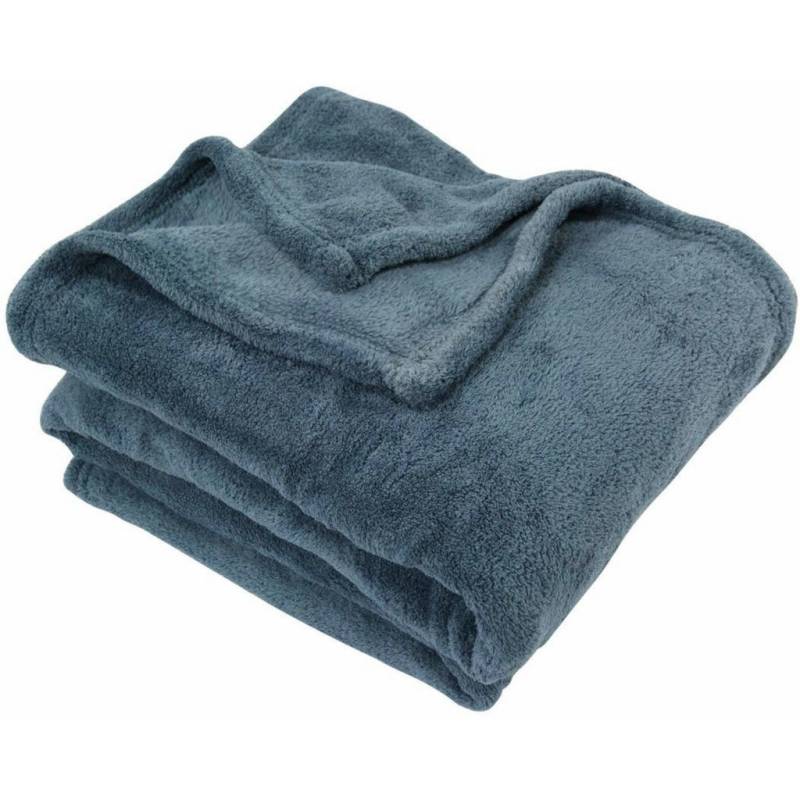 Atmosphera Createur d´interieur FLEECEDECKE Blau