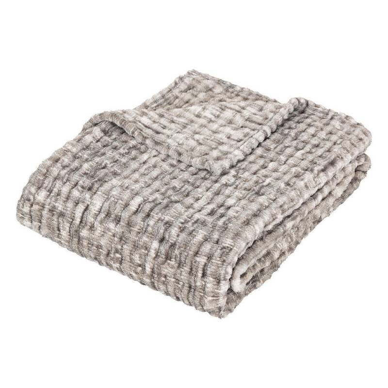 Atmosphera Createur d´interieur FLEECEDECKE Grau