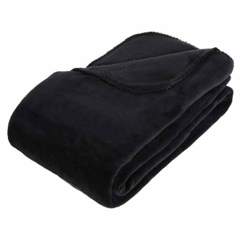 Atmosphera Createur d´interieur FLEECEDECKE Schwarz